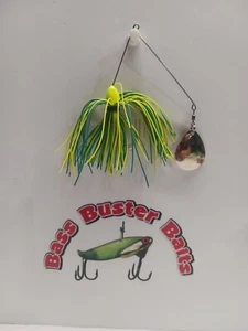 Vintage Cotton Cordell Buck Spinner Bait Single Blade 1/4oz Green Chartreuse New - Picture 1 of 1