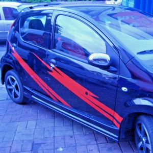 Calcomanías de coche rayas de carreras para YARIS VIOS VITZ pegatinas de vinilo para puertas laterales ZC625 - Imagen 1 de 5