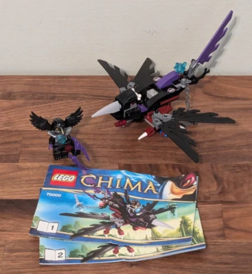Lego Chima Razcal's Glider 70000 Complete with minifigs and instructions, no box - Image 1 of 4