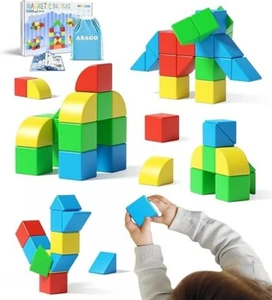 Asago Magnetic Cube Blocks for Toddlers KR-Toy-006 Creative Stacking Colorful - Picture 1 of 10