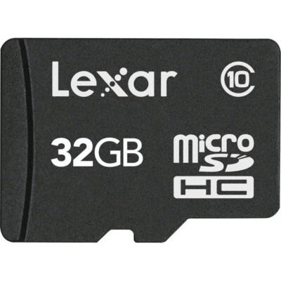 Original Lexar 32GB High Speed MicroSDHC Class 10 Flash Card - Image 1 of 4