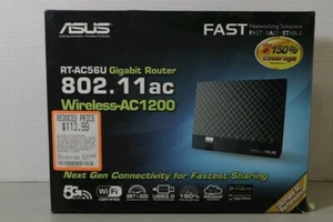 ASUS 802.11ac Dual-Band Wireless-AC1200 Gigabit Router - RT-AC56R - Picture 1 of 4