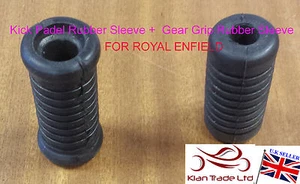 FOR Enfield Bullet Gear Grip And Kick Start Rubber Sleeve - Picture 1 of 3