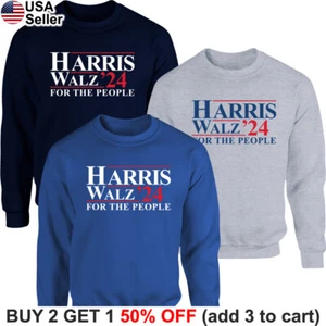 Harris Walz 2024 Sweatshirt Kamala Campaign Präsident 2024 Pullover Shirt BKH11 - Bild 1 von 13
