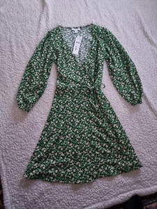 Topshop Wrap Dress Size 6 Brand New - Picture 1 of 4