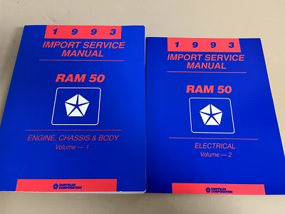 Dodge Ram 50 1993 camioneta manual de servicio de fábrica juego de 2 volúmenes Foto 1 de 4