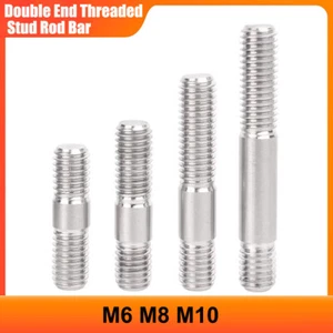 M6 M8 M10 Double End Threaded Stud Rod Bar Bolts Screw Marine A4 Stainless Steel - Picture 1 of 48
