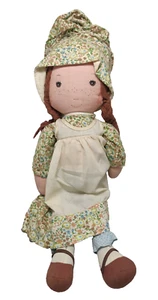 Vintage Knickerbocker Heather 16” Rag Doll Best Friend of Holly Hobbie EXCELLENT - Picture 1 of 6