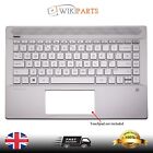 Replacement For HP Pavilion 14-CE0518SA Silver Palmrest Housing UK Keyboard