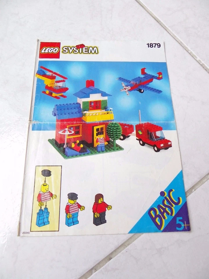 Lego Sistema Básico 1879 Solo Instrucciones Receta - Imagen 1 de 1