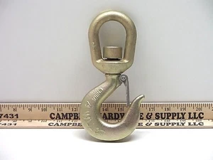 CRANE HOOK 3 Ton Alloy Swivel Hoist Hook TOWING WINCH GANTRY - Picture 1 of 4