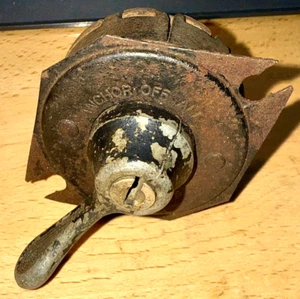 1930-1936 ANCHOR OFF ALL IGNITION LOCK LIGHT SWITCH MARINE BOAT CARS CIRCA 30S - Picture 1 of 14