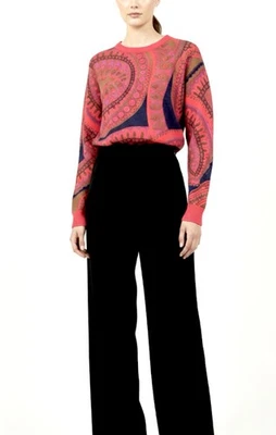 TYLER BOE JULIANNE SUÉTER MOD ARTSY XL {ADEQUADO PARA L} RETRÔ ANOS 70 DESIGNER DE LUXO SILENCIOSO - Imagem 1 de 4