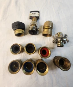 Brass Garden Hose Adapter Connector 3/4" GHT to 3/4" NPT Thread Double Female - Picture 1 of 7