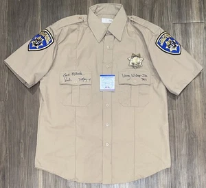 Erik Estrada & Larry Wilcox signiert CHP CHiPs Uniform Shirt Ponch Jon PSA/DNA COA - Bild 1 von 8
