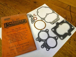 NOS Carter Carburetor Gasket Kit 1955 Chrysler, DeSoto, Plymouth, Dodge Truck V8 - Picture 1 of 3
