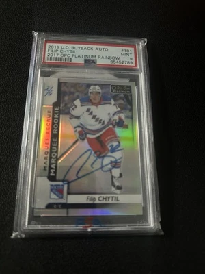 2019  U.D. Buyback AUTO FILIP CHYTIL 2017 OPC PLATINUM RAINBOW 2/6 - Image 1 of 3