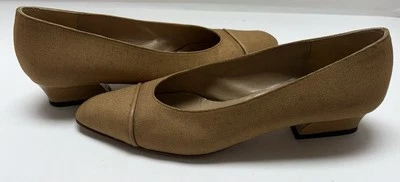 Sapato anabela Bruno Magli marrom salto baixo tamanho 8,5 AA - Imagem 1 de 4