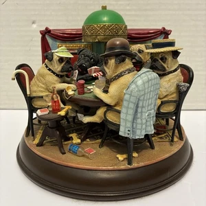 Vintage/Gebraucht*Getestet/Funktioniert*The Danbury Mint "Poker Playing Pugs"*No Damage - Bild 1 von 15