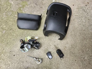 🔑2020-22 Kia SOUL Ignition Switch Door Lock Cylinder Key FOB Steering Shroud  - Bild 1 von 15