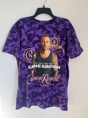 Camiseta Kane Brown High Road Tour Crown Royal Adulto L Púrpura Concierto Foto 1 de 4