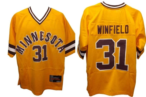 Dave Winfield #31 Minnesota Golden Gophers Mens Sizes S-M Baseball Jersey Cover