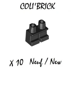 Lego 41879 - 10x Jambe Pantalon Minifig Legs short - Noir / Black - 90380 Neuf - Imagen 1 de 1