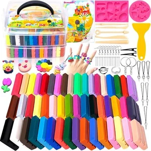 46 Farben Polymer Ton Modellierung Knete Clay Set Ofen Modelliermasse Geschenk - Bild 1 von 19