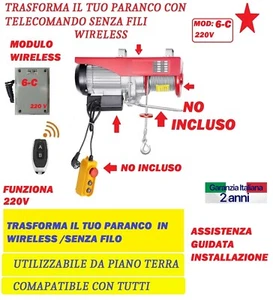 MODULO WIRELESS PER PARANCO MONTACARICHI DA BALCONE ELETTRICO 6-C - Foto 1 di 5