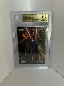 2022 Topps Chrome Black Star Wars Orange Refractor 1/25, Asajj Ventress BGS 9.5 - Picture 1 of 2