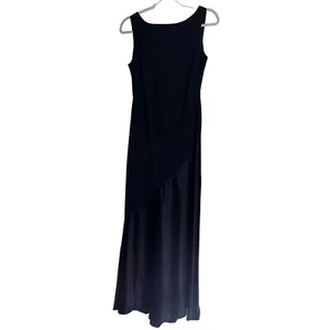 Jones New York Evening Dress 10P Black Sleeveless Cowl Neck Formal Gown Petite - Picture 1 of 5