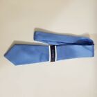 Club Room Men's Fairway Solid Silk Blend Work Wear Neck Tie Blue NEW WITH TAGS