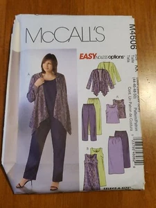 EASY Pattern Misses/Petite Jacket Top Dress Pants Skirt 18W-24W McCalls M4606 - Picture 1 of 2