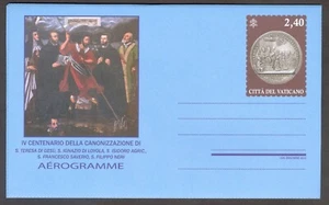 2022 Vatican City Airletter: 4th Centenary of the first Group Canonization Mint - Picture 1 of 1