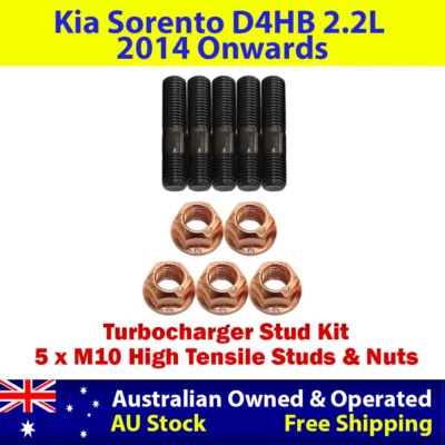 Kit de pernos turbo cargador de alta resistencia para Kia Sorento D4HB 2,2 L 2014 en adelante Foto 1 de 4