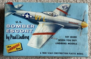 Lindberg P-51D Mustang US Bomber Escort 1:75 Scale Plastic Model Kit 588:50 NISB - Picture 1 of 6