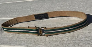 Ginnie Johansen Designs Cotton Vintage Belt Women 31.5” Bridle Buckle Striped - Picture 1 of 10