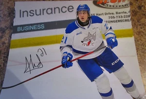 FOTO OPACA ALEX PHARAND SUDBURY FIRMATA 8X10 CHICAGO BLACKHAWKS (A) - Foto 1 di 3
