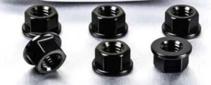 Set of 6 Pro-Bolt Black 10mm Sprocket Nuts SPN10BK - Picture 1 of 4