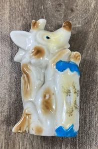 Vintage Japan Glazed Porcelain Begging Dog Figurine 3 3/4" - Picture 1 of 7
