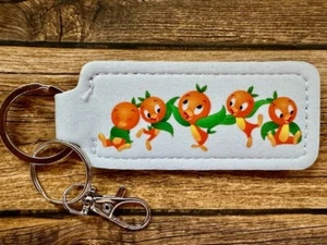 Lip Balm Holder Keychain WDW Orange Bird Sunshine Travel Party Favor Birthday - Picture 1 of 1