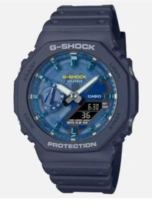 NEW G-Shock GA2100AS-2A Cool Blue Waters Octagonal Navy Blue Resin - Picture 1 of 1