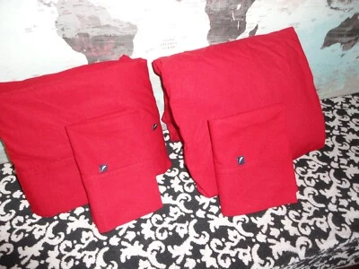 NAUTICA BIKING TRUE RED (4PC) FULL SHEET SET 100% COTTON - Image 1 of 4