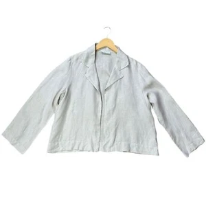 Bryn Walker Linen Oversized Neutral Blazer size S - Picture 1 of 8