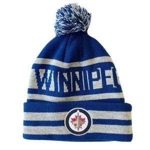 Winnipeg Jets NHL Cuffed Pom Beanie Toque Hat - Picture 1 of 3