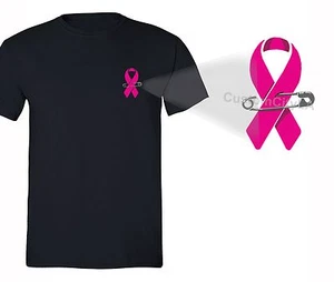 Fight Breast Cancer awareness T-shirt PINK Ribbon survivor support Tee - Picture 1 of 2