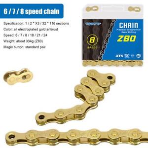Bicycle Chains Variable Speed Anti-rust MTB Road Bike Chain Parts (6-7-8s)