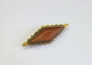 NATURAL OLD ANTIQUE BUTTERSCOTCH EGG YOLK BALTIC AMBER BROOCH. - Picture 1 of 4