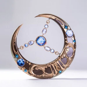 FINAL FANTASY XIV ballerina cosplay oggetti di scena chakram replica UV modello resina curabile - Foto 1 di 6