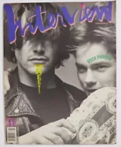 INTERVIEW MAGAZINE November 1991 RIVER PHOENIX & KEANU REEVES COVER - Picture 1 of 4